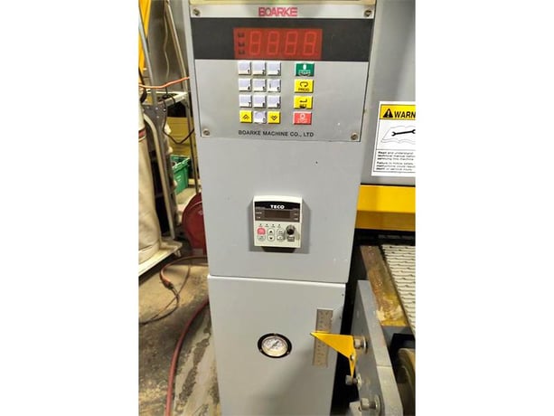 37" x 75" Holz-Her Boarke #BKM-37RK, abrasive belt sander, 9-45 FPM, 6-1/4" diameter, 20 HP motor, emergency - Image 9