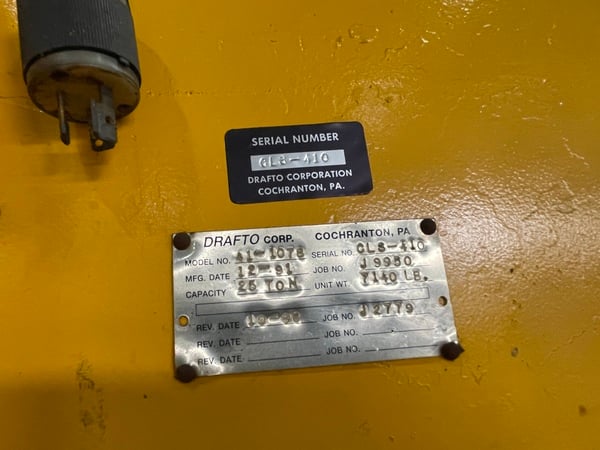 50000 lb. Drafto #41-1078, coil grab, 1991 - Image 7
