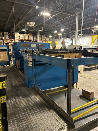 57" SHM #1400, single rotary sheeter, 55" unwind - Image 2