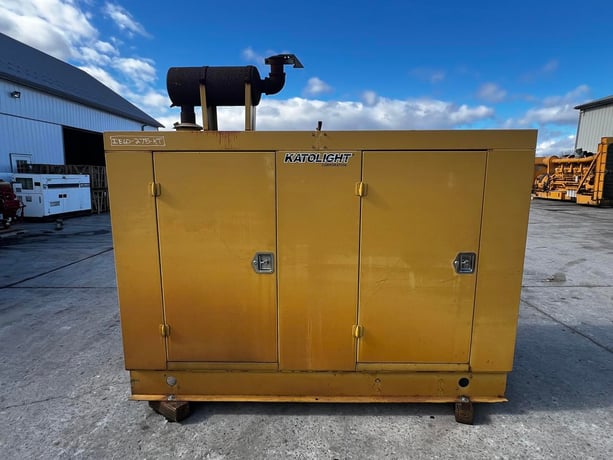 60 KW Kato #L60EDG4, Natural gas or propane generator, enclosed skid mounted, 120/240 Volts, 453 hours, 1997 - Image 1