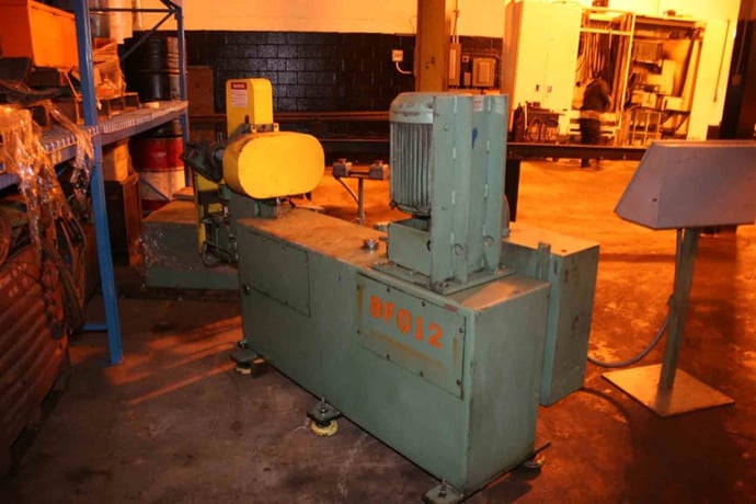 Pines #5T, vertical hydraulic tube bender, pedestal mounted controls, Bijur lube system, 1986 - Image 2