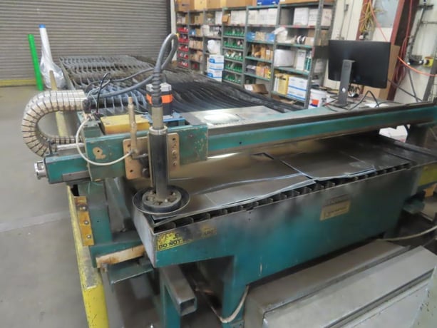 Lockformer #Vulcan-2900, plasma burn table, 10' x5'tbl., Hypertherm Powermax 85 power supply, 1998 - Image 5