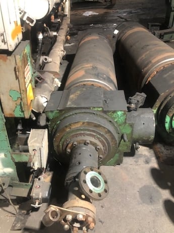 24" x 68" Farrel Adamson, 4-roll S calendar, drilled holes, roller bearing, individually driven rolls - Image 8