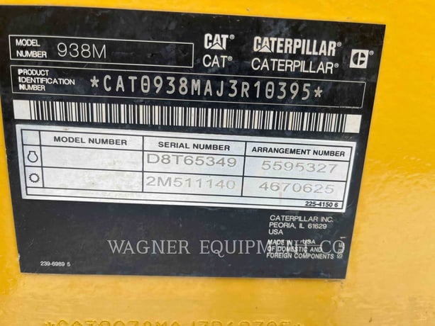 Cat 938M, Wheel Loader, 1244 hours, S/N: J3R10395, 2023 - Image 6