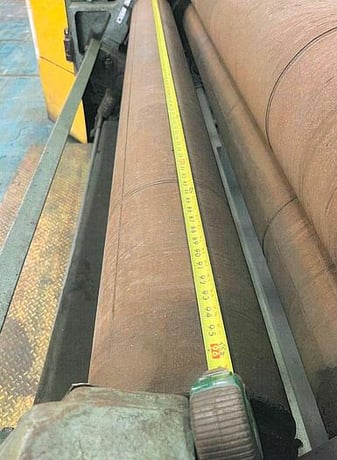 8' x 1/2" Bertsch #9, initial type plate bending roll, air drop end, beam mounted, no pit, #30632 - Image 9