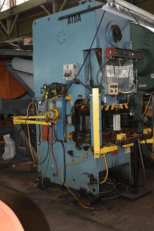 88 Ton, Aida #NC1-80(1), single crank gap frame press, 3.93" stroke, 10 HP, #30602 - Image 4