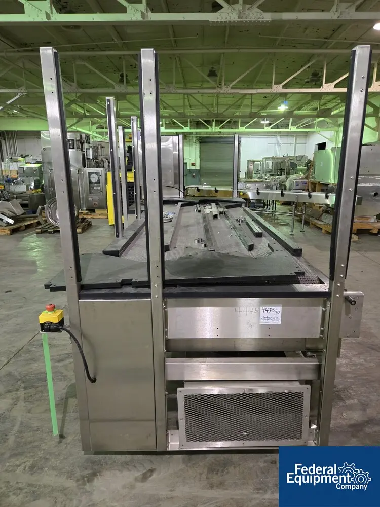 46" wide x 11.2' long, Bi-Flow conveyor w/ changeable rails, 4-section - Image 4