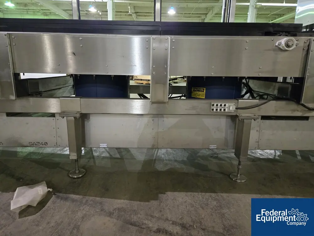46" wide x 11.2' long, Bi-Flow conveyor w/ changeable rails, 4-section - Image 7