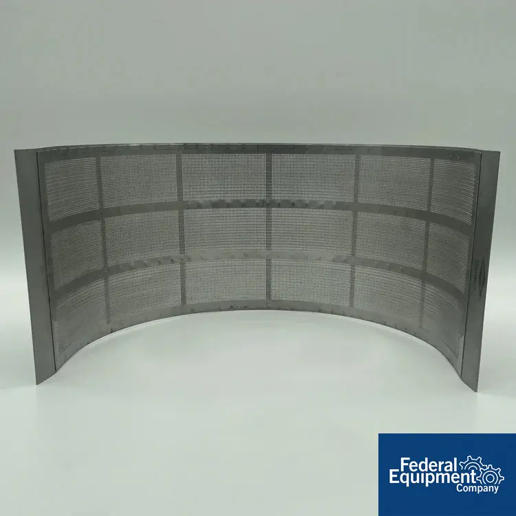 0.027" 25-mesh Fitzpatrick #D6, round hole screen - Image 1