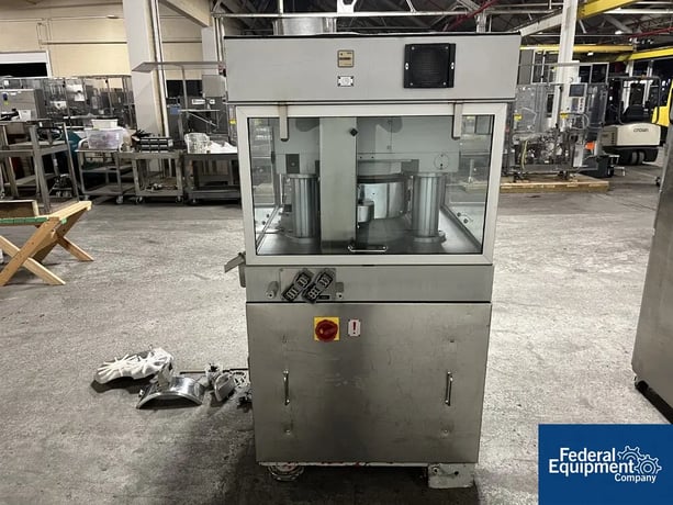 Manesty #UNIPRESS-TCS, rotary tablet press, single layer, 34 station, B tooled, 3240 tablets/min, w/ parts - Image 5