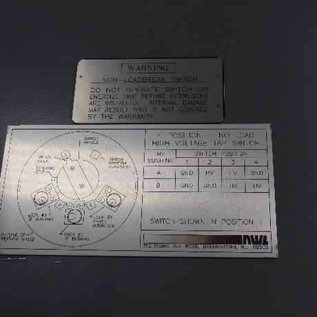 117.6 KVA 540/500/460 Primary, 92400/55000 Secondary, NWL rectifier transformer, class OA, new - Image 7