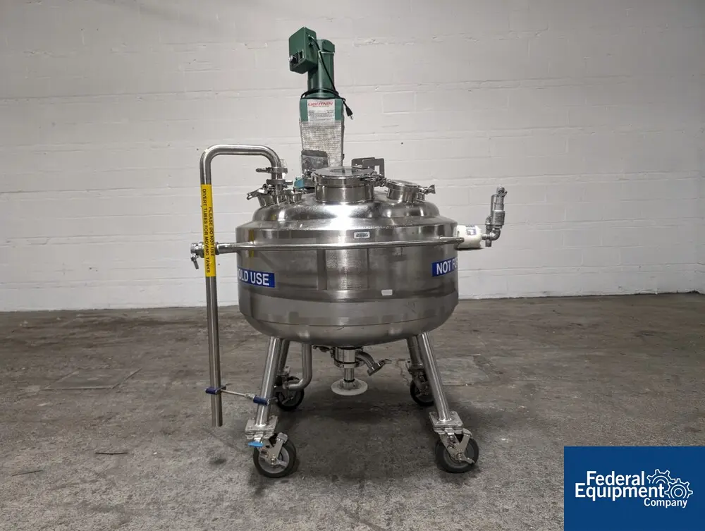 39.63 gallon Precision Stainless, Stainless Steel agitated reactor, 29-1/5" diameter, 23-1/2" straight side - Image 1