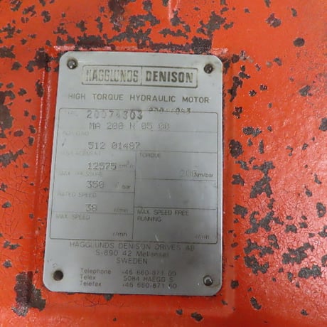 Hagglunds #MA-200-N-05-00, Hydraulic Drive Motor, 200 Nm/bar Torque, 38 RPM, Rebuilt - Image 2