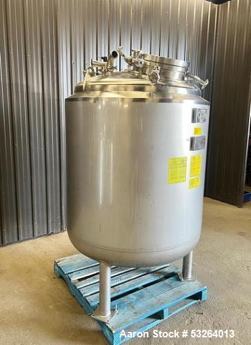 264 gallon Jacketed reactor tank w/ vacuum, Stainless Steel, vertical, 42 psi @ 300&deg;F, 100 psi @300&deg;F jacket - Image 3