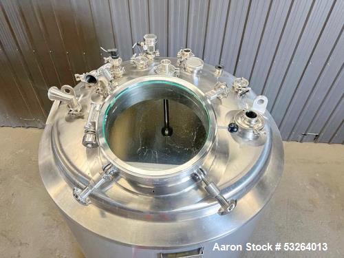 264 gallon Jacketed reactor tank w/ vacuum, Stainless Steel, vertical, 42 psi @ 300&deg;F, 100 psi @300&deg;F jacket - Image 7