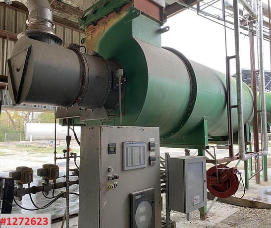11' x 38' Duske SPD-8000 rotary drum Dehydrator, Carbon Steel, 1-pass, Gas fired, package w/controls, 8000KGH - Image 5