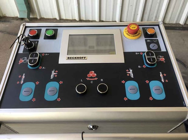 2" x 2" x 3/16" Bendmak #Pro-55, hydraulic angle roll, 6" roll diameter, Beckoff digital Control - Image 5