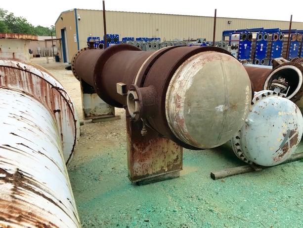 1575 sq.ft., 175 psi shell, J. Oat & Sons, 150 psi tube, 375°F, expansion joint, steam jacket heads - Image 2