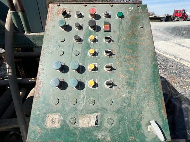 Pendu #1400, Drill Station for Guard Rail Posts, misc drill bits and infeed pieces - Image 8