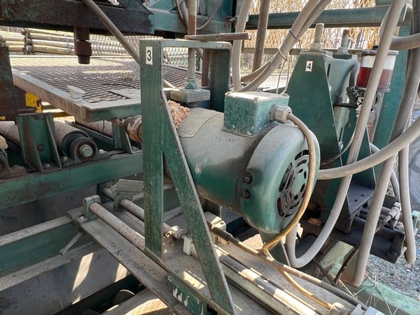Pendu #1400, Drill Station for Guard Rail Posts, misc drill bits and infeed pieces - Image 10