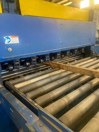 60" x .14" Rowe / Voss, Cut-To-Length line, 30000 lb., 80" OD, stacker, high speed shear - Image 2