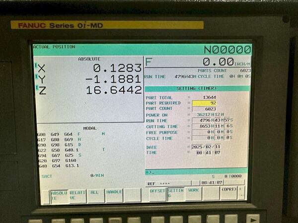 Johnford #SV-40, CNC vertical machining center, 41" X, 20" Y, 24" Z, 47" x20" table, Cat 40, 10000 RPM, 24 - Image 3