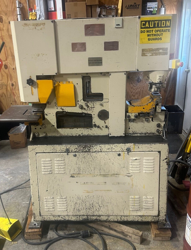 4" x 4" x 1/2" Geka #Hydracrop-55A, ironworker, 60 ton - Image 2