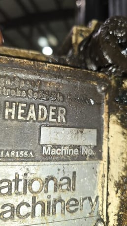 5/16" x 2.75" National, 1D2B High-Speed Header w/PKO, 250 PPM, 1.5" Shank length, 20 HP, 220/440 V - Image 5