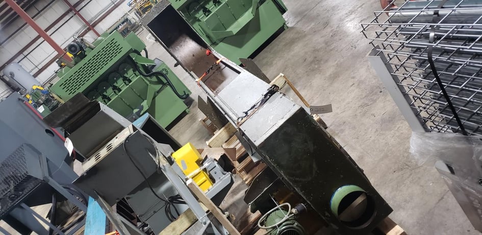 11" wide, Loading Parts Conveyor, magnetic, 23" L entry at bottom, 100" exit height - Image 3