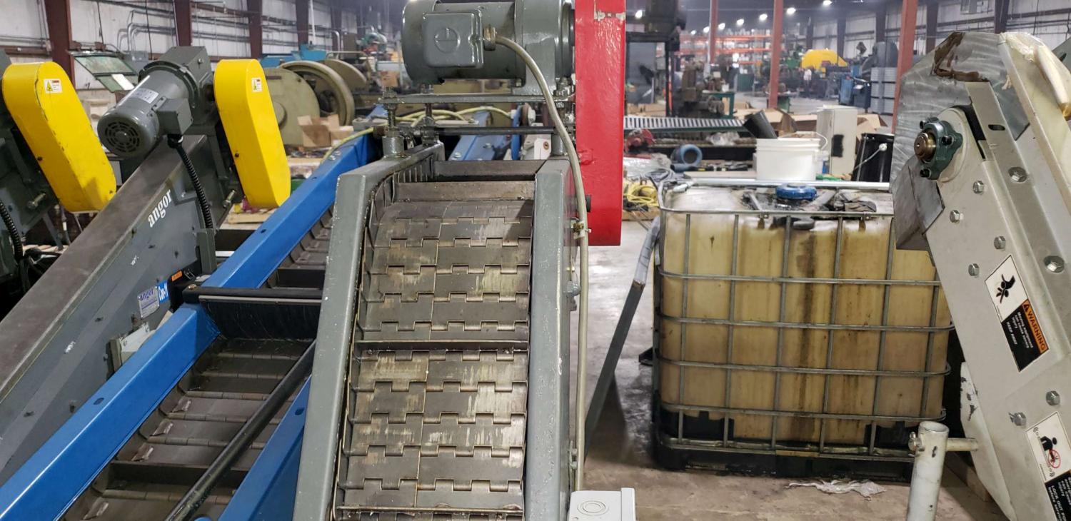8" x 8.2" Unloading Parts Conveyor, 12" loading height, 60" discharge height, 45 deg. Incline, 240 V - Image 5