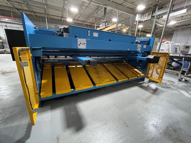 1/4" x 10' Knuth #KHT-3206C, hydraulic squaring shear, 24" front operated power back gauge, 18 SPM, 7.5 HP - Image 5