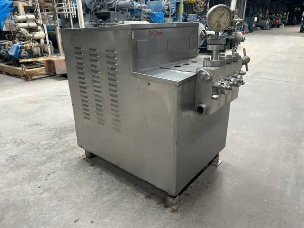 Cherry Burrell #SS-2100-VBR, superhomo homogenizer, 1000 GPH, 2500 PSI, 2 stage, 1994 - Image 2