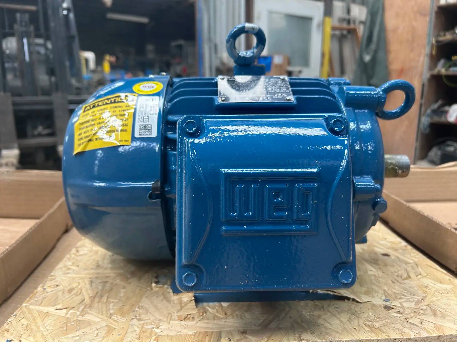 5 HP 1750 RPM WEG MCT-A00504E1-W22G, Frame 182/4T, Marley Inverter Duty Motor, 208-230/460V., 2023 - Image 3