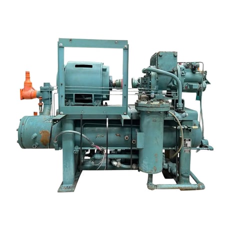 60 HP, Frick #RXB-24, Rotary Screw Compressor Package, 230/460 V., 1800 RPM, 300 PSIG, w/ Toshiba motor, 2002 - Image 1