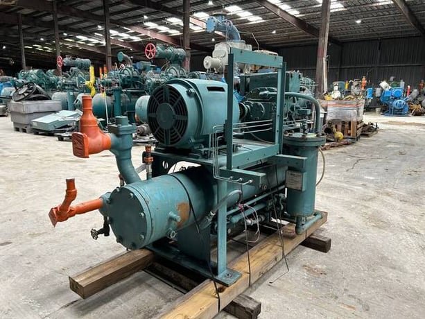 60 HP, Frick #RXB-24, Rotary Screw Compressor Package, 230/460 V., 1800 RPM, 300 PSIG, w/ Toshiba motor, 2002 - Image 4