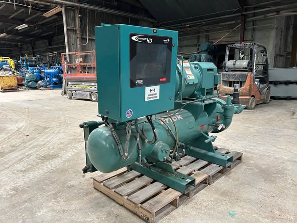 75 HP, Frick #RXF-30, Rotary Screw Compressor Package, 230 V., 3600 RPM, 400 PSIG, w/ micro Control & motor - Image 4