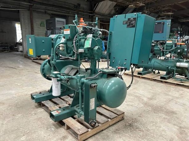 75 HP, Frick #RXF-30, Rotary Screw Compressor Package, 230 V., 3600 RPM, 400 PSIG, w/ micro Control & motor - Image 8