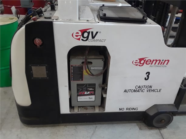 2500 lb. Egemin #EGV, automated forklifts, 66" lift height, 48" fork length, 2017 - Image 8