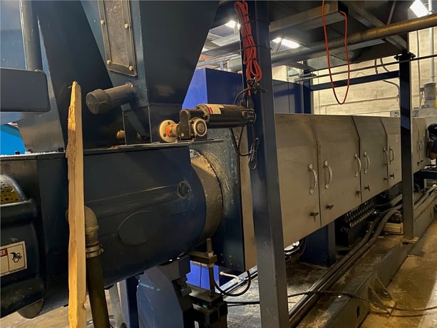 10" AET, dual diameter extruder, 32" 1 L/D, vented barrel, 2014 - Image 4