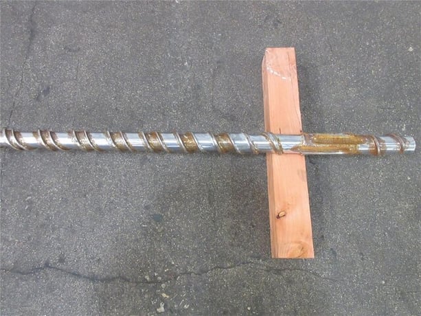 2.5" Davis Standard, shank style extruder screw, 24:1 L/D, Maddox mixer - Image 3