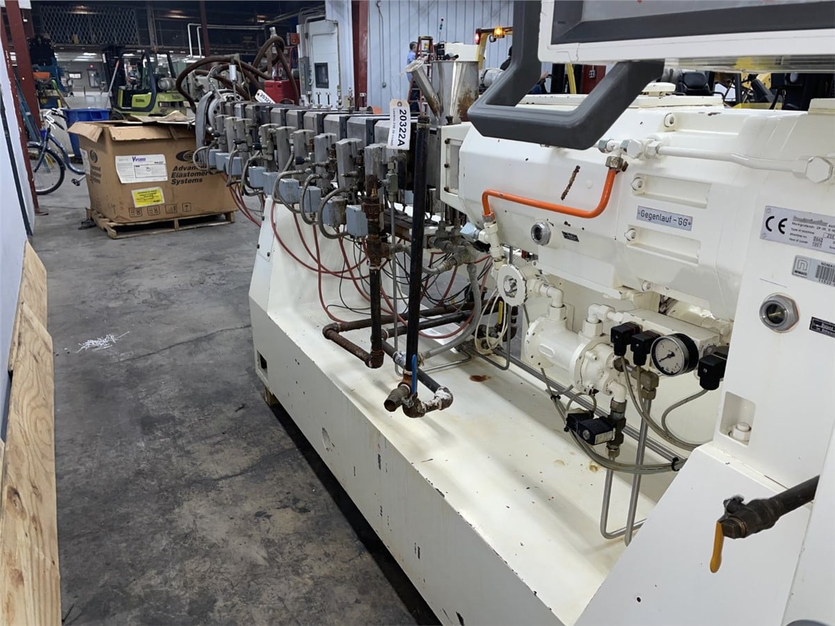 2.16" Leistritz #ZSE-50-GG, counter rotating twin screw extruder, 44:1 L/D, 62 HP Baumuller DC motor, 1997 - Image 6