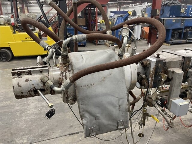 2.16" Leistritz #ZSE-50-GG, counter rotating twin screw extruder, 44:1 L/D, 62 HP Baumuller DC motor, 1997 - Image 10
