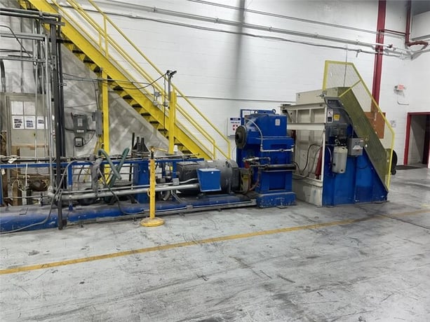 6" PTI, extruder - for rebuild, needs new barrel, 400 HP GE DC motor, Control panel - Image 7