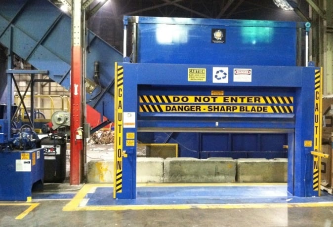 Recycling Equipment Inc. #12088S, 120" W x 88" H roll splitter, 20 HP hydraulic power pack, (2) 7" cylinders - Image 4