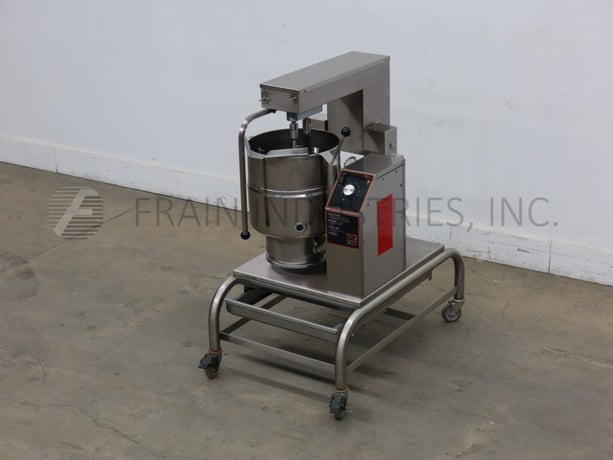 10 gallon Groen #TDB-40C, 316 Stainless Steel, open top, half jacketed kettle - Image 5