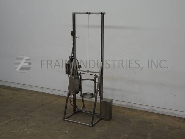 Merrill, drum dumper with 120" high columm, 13" dia. x 24" long barrel holder with dual barrel clamps and 80" - Image 5