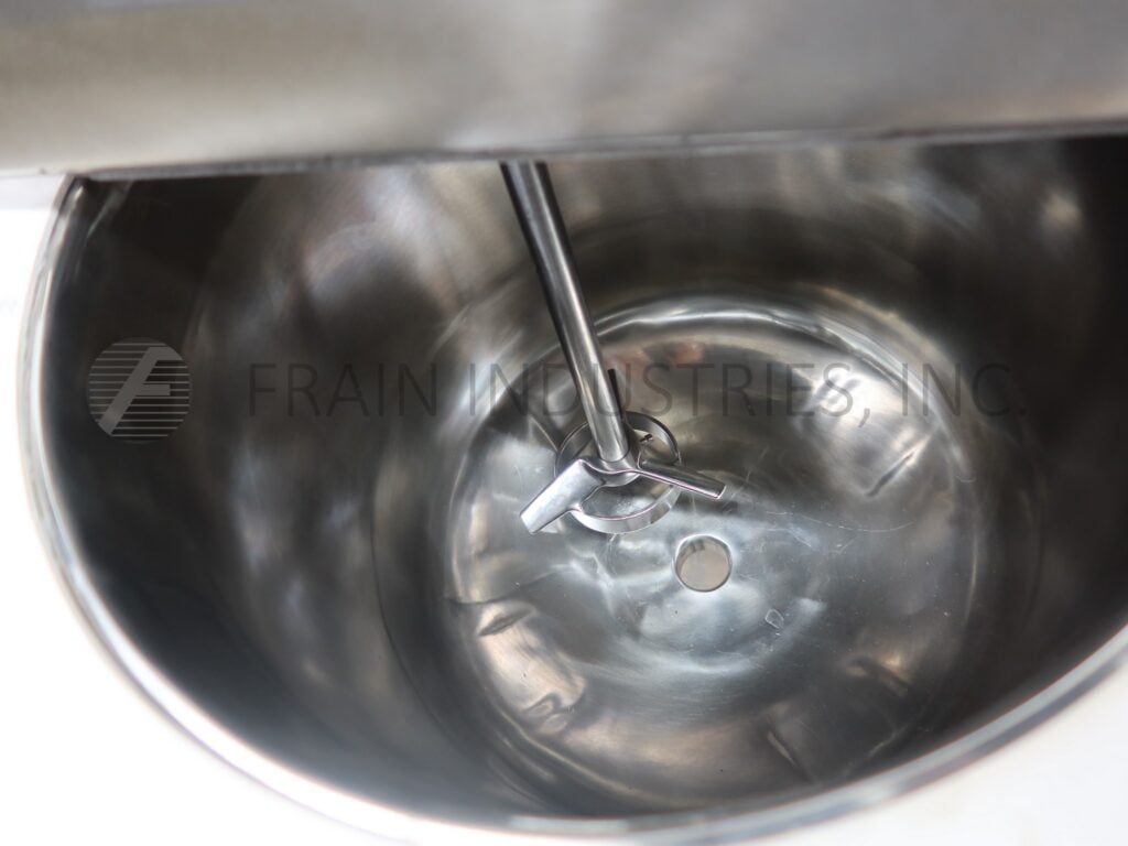 7.5 gallon Ross #VSL-5, 316 Stainless Steel, insulated & jacketed tank, 13-1/2"ID x 12" straight wall, clamp - Image 2