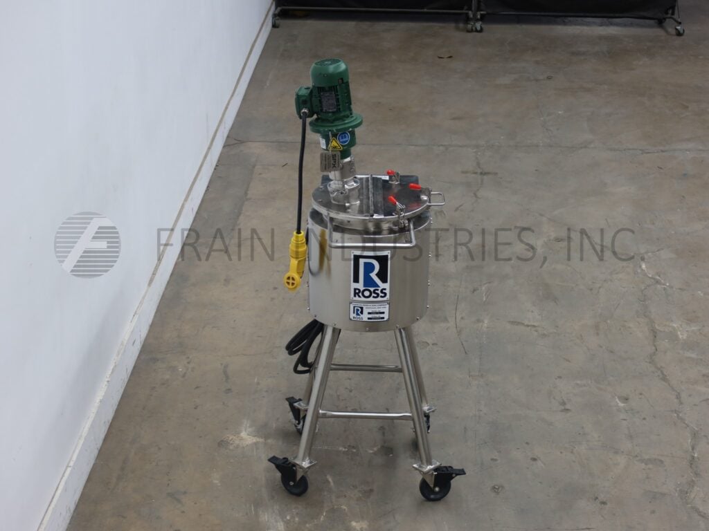 7.5 gallon Ross #VSL-5, 316 Stainless Steel, insulated & jacketed tank, 13-1/2"ID x 12" straight wall, clamp - Image 4