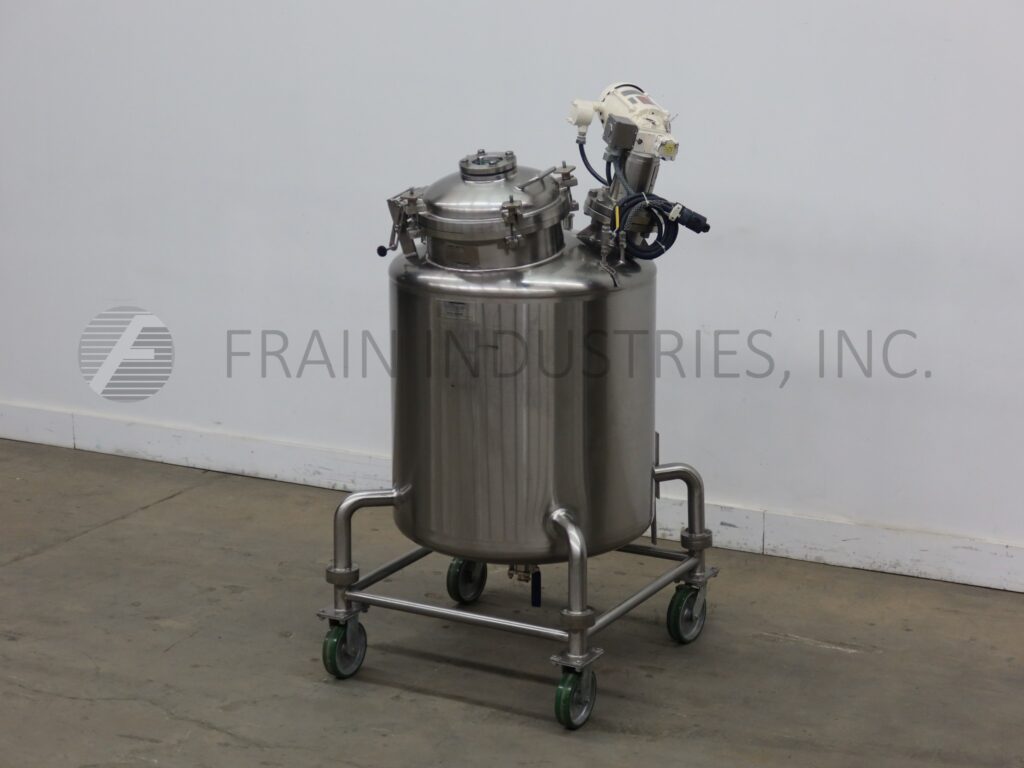 150 gallon Cherry Burrell, 316 Stainless Steel single wall tank, 36" dia. x 33" straight wall - Image 1