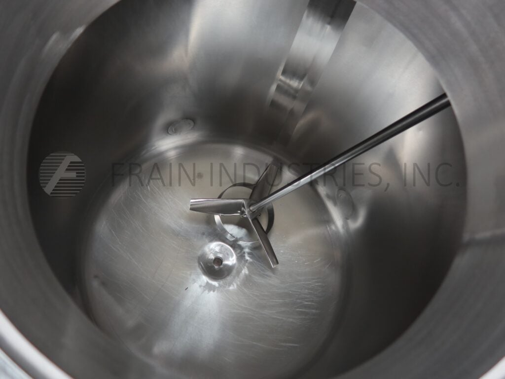 150 gallon Cherry Burrell, 316 Stainless Steel single wall tank, 36" dia. x 33" straight wall - Image 2
